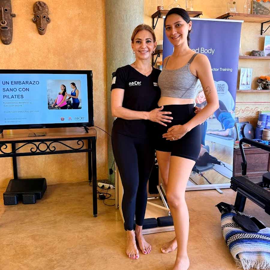 Curso de Pilates y embarazo en Puerto Vallarta México